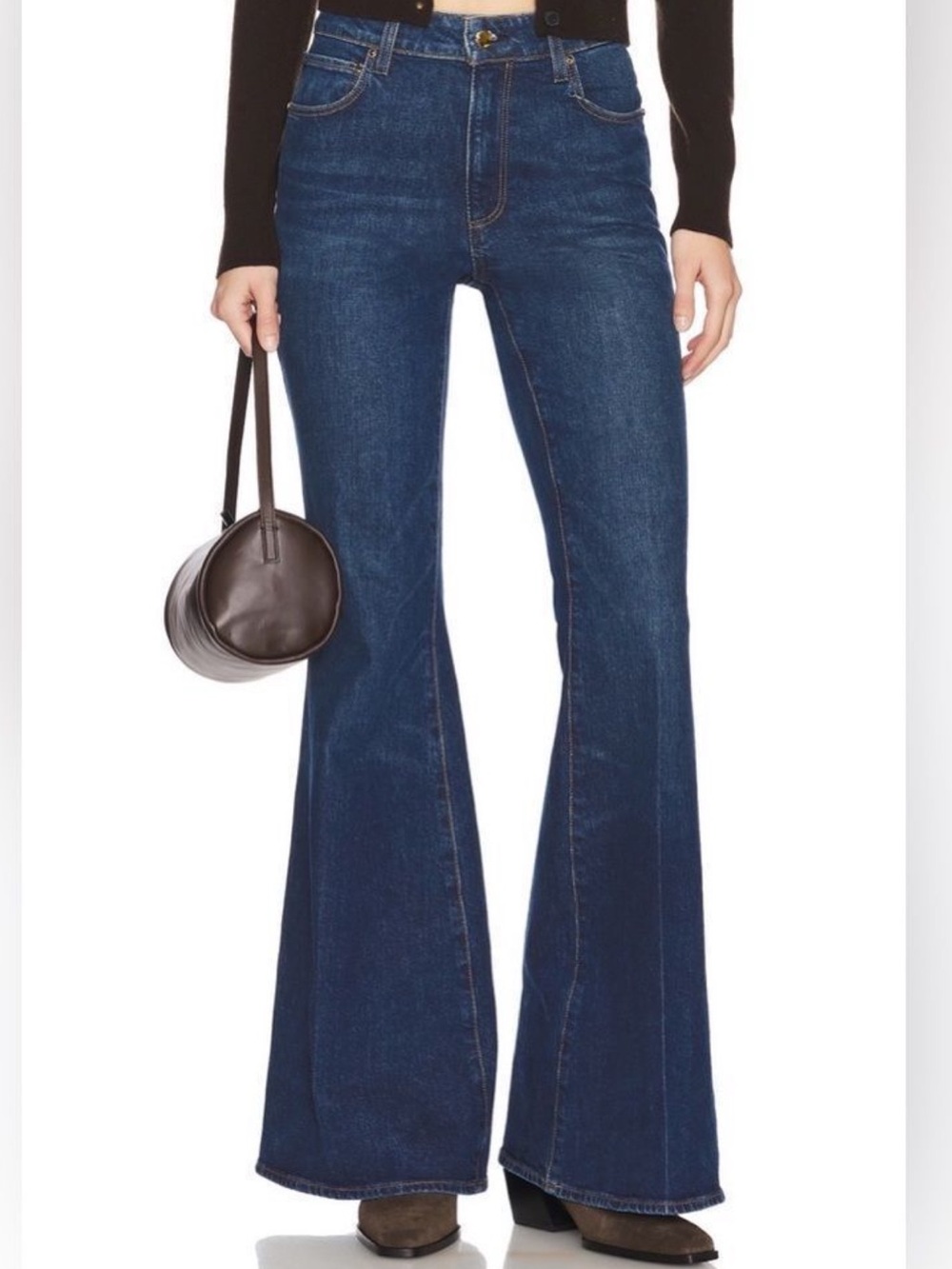 Paige Marlowe high rise flare jeans dark‎ wash women’s 32 NWT